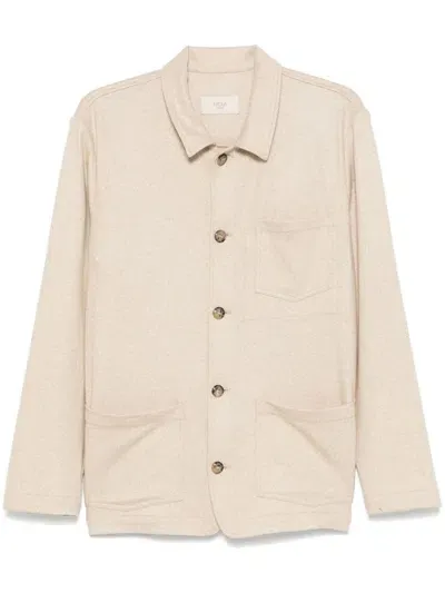 Altea Pablo Cashmere-blend Overshirt In Neutrals