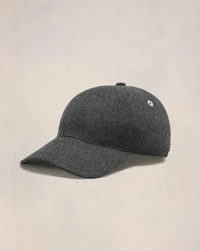 Ami Alexandre Mattiussi Leather Patch Cap Grey In Dark Grey