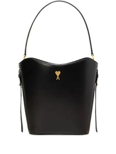 Ami Alexandre Mattiussi Paris Paris Bucket Bag In Black