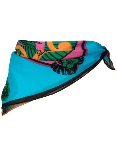 Amir Slama Langer Sarong Mit Grafischem Print In Multicolour