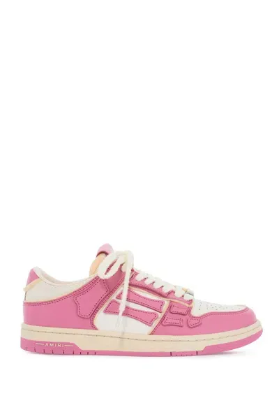 Amiri Collegiate Skel Low Top In Rose