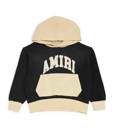 Amiri Kids' Cotton Collegiate Hoodie In Black