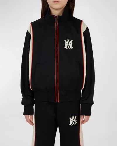 Amiri Kid's Arts District Track Jacket In Black