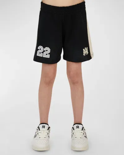 Amiri Kid's Collegiate-inspired Shorts In Black