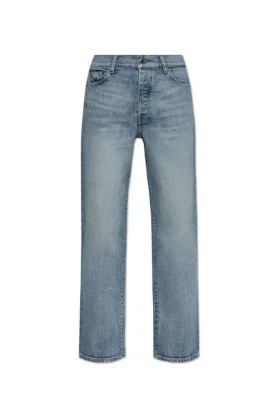 Amiri Straight Leg Jeans In Blue