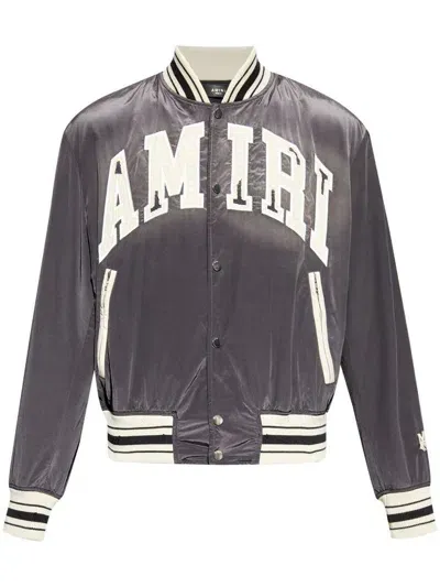 Amiri Sun Faded Bomber Clothing In Black