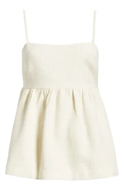 & Other Stories Peplum Camisole In White Light