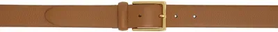 Anderson's Tan Grained Leather Belt In C3 Tan