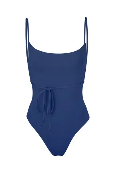 Anemos K.m. Tie One-piece In Azure