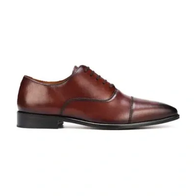 Anthony Veer Bill Cap-toe Oxford In Mahogany Burnished