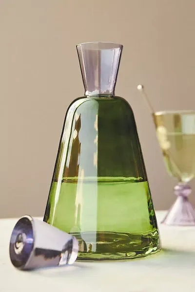 Anthropologie Enid Decanter In Green