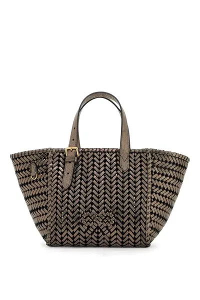 Anya Hindmarch Neeson Small Square Tote Bag In Gold