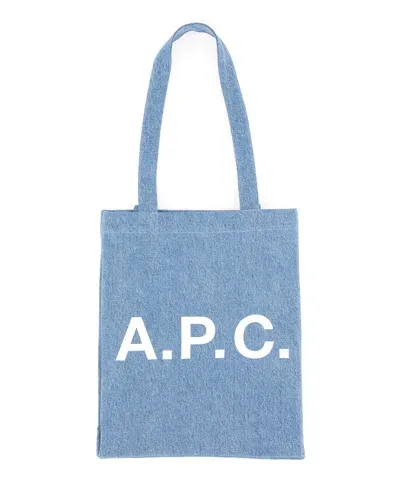 Apc Lou Shoulder Bag In Lightblue