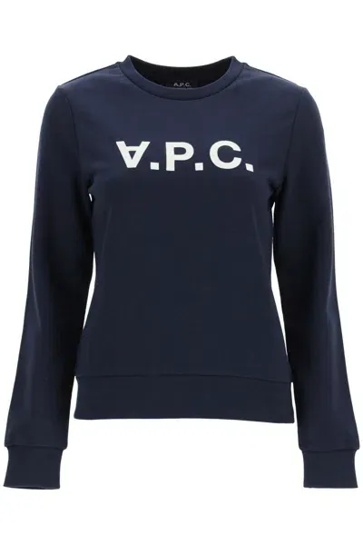 Apc Sweatshirt Logo In Blue