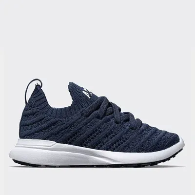 Apl Athletic Propulsion Labs Apl Youth's Techloom Wave Sneakers In Navy/white