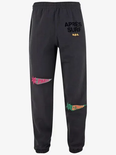 Après Surf Cotton Blend Joggers In Black