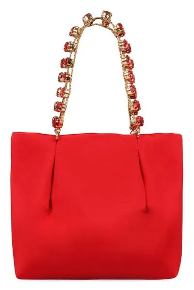 Aquazzura Mini Galactic Tote Bag In Red