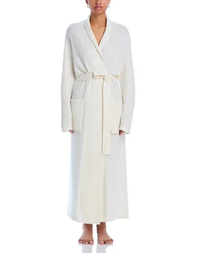 Arlotta Braided Long Cashmere Medium/large Robe In Snow