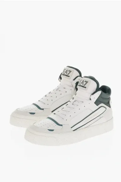 Armani Collezioni Ea7 High-top Basket Retro Sneakers