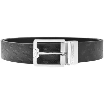 Armani Collezioni Emporio Armani Reversible Leather Belt Black