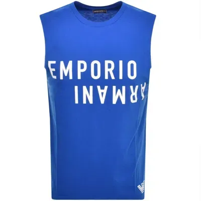 Armani Collezioni Emporio Armani Sleeveless T Shirt Blue