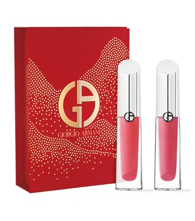 Armani Collezioni Prisma Glass Lip Gloss Duo In Pink