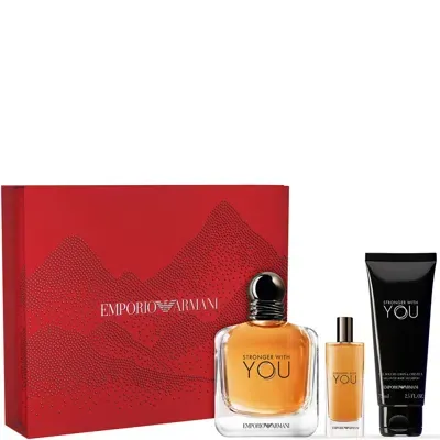 Armani Collezioni Stronger With You Eau De Toilette 100ml Gift Set (worth £104) In White