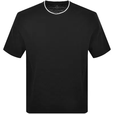 Armani Exchange Crew Neck Logo T Shirt Black