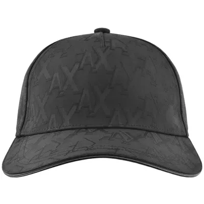 Armani Exchange Logo Baseball Cap Black