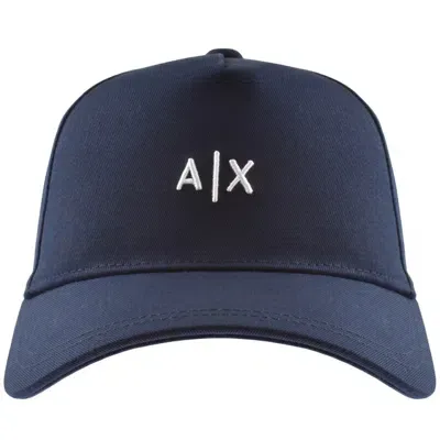 Armani Exchange Logo Baseball Cap Navy