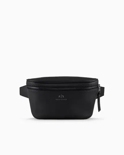 Armani Exchange Logo Pouch In Black