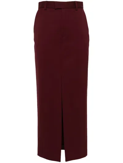 Armarium Lula Pencil Skirt In Red