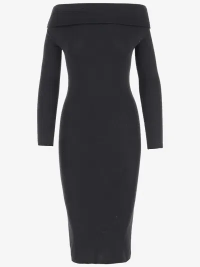 Armarium Wool Blend Dress In Black