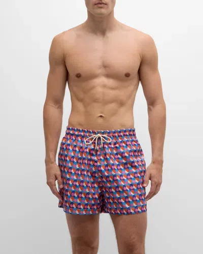 Arrels Men's Olimpia Zagnoli Bubblegum Swim Trunks In Pink