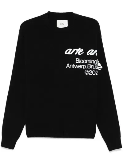 Arte Blooming Ideas Sweater In Black