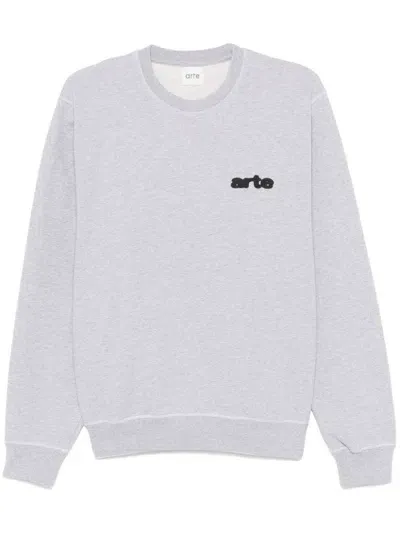 Arte Blur Flower Sweatshirt In Grau