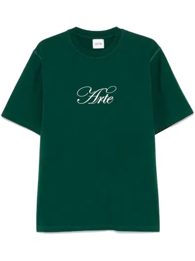 Arte T-shirt Mit Logo In Grün