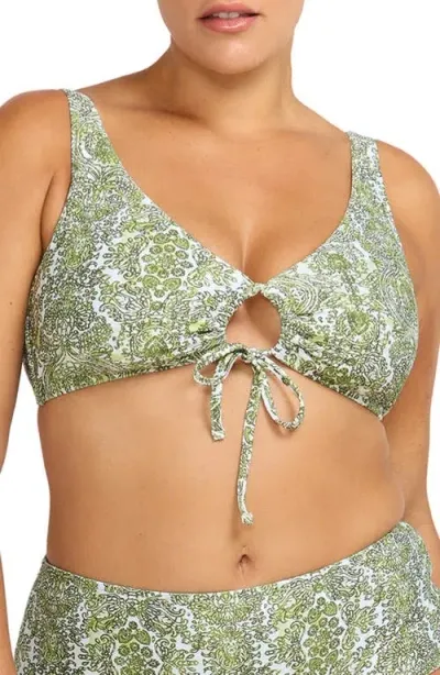 Artesands Mudlahara Matisse Bikini Top In Olive