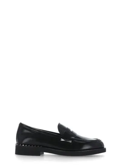 Ash Whisper Studs Loafers In Black