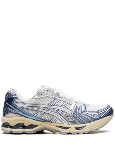 Asics Gel-kayano 14 Sneakers Cream / Denim Blue In Beige