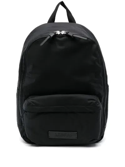 Aspesi Logo-patch Backpack In 黑色