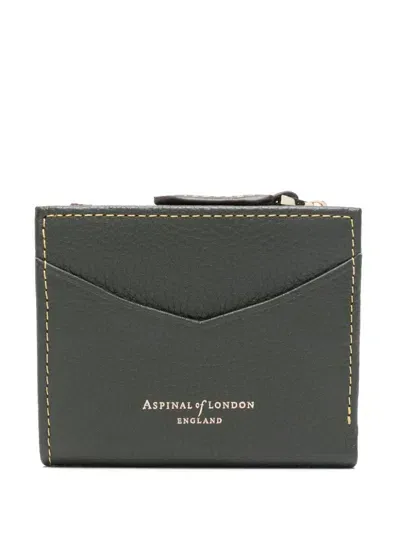 Aspinal Of London Hudson Wallet In Green