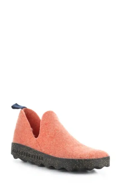 Asportuguesas By Fly London City Sneaker In 087 Orange Rainraw Felt