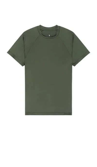 Asrv Aerosilver Fitted Tee In Olive