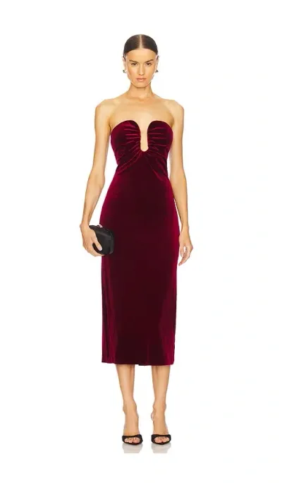 Astr Arista Dress In Wine