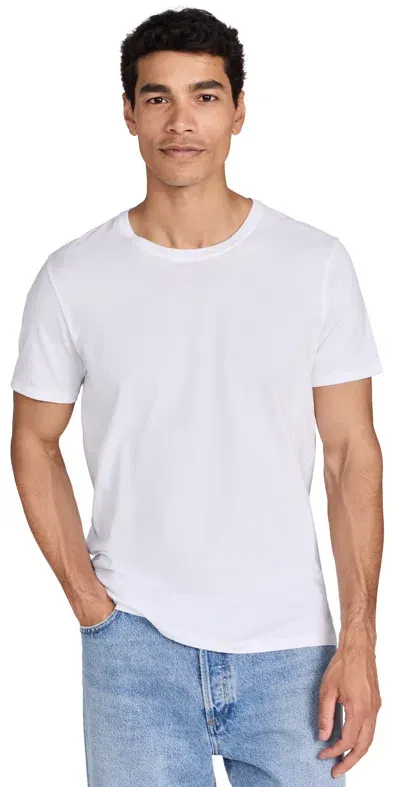 Atm Anthony Thomas Melillo Classic Jersey Crew Neck Tee White