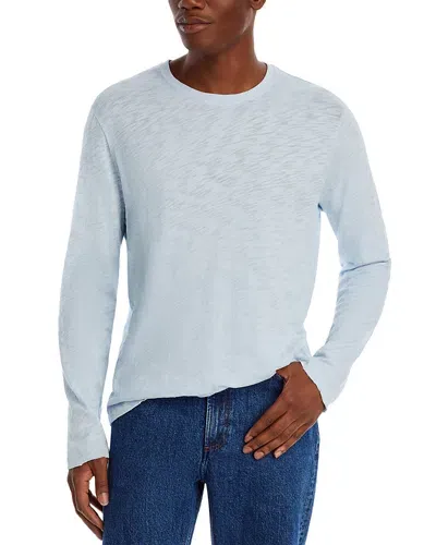 Atm Anthony Thomas Melillo Destroyed Slub-knit Tee In Powder Blue