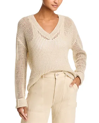 Atm Anthony Thomas Melillo Sequined Sweater In Chalk