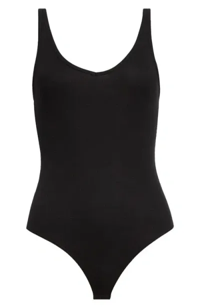 Atm Anthony Thomas Melillo V-neck Tank Bodysuit In Black