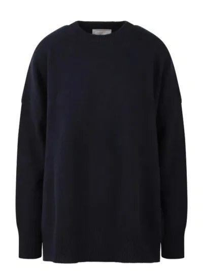 Atomo Factory Open Back Crewneck Sweater In Blue